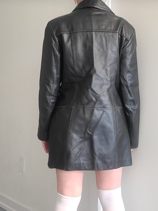 Daniel's Vintage Slim Midi Leather Jacket - Picture 3 of 3